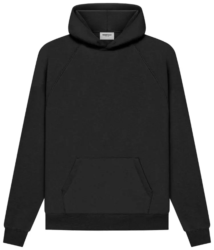 FEAR OF GOD FOG ESSENTIALS Pull Over Hoodie - Black (Reflective Sleeve Logo) (SS20)