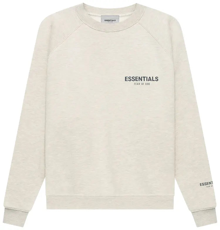 FEAR OF GOD FOG ESSENTIALS Pull-Over Crewneck - Oatmeal (Core Collection / Core 1.0)