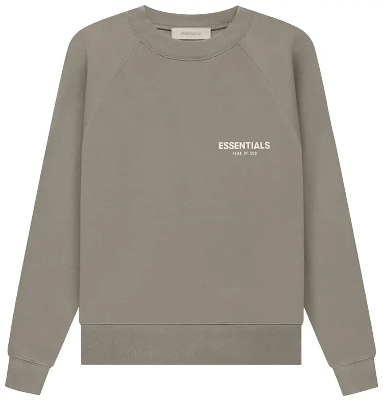 FEAR OF GOD FOG ESSENTIALS Pull Over Crewneck - Desert Taupe