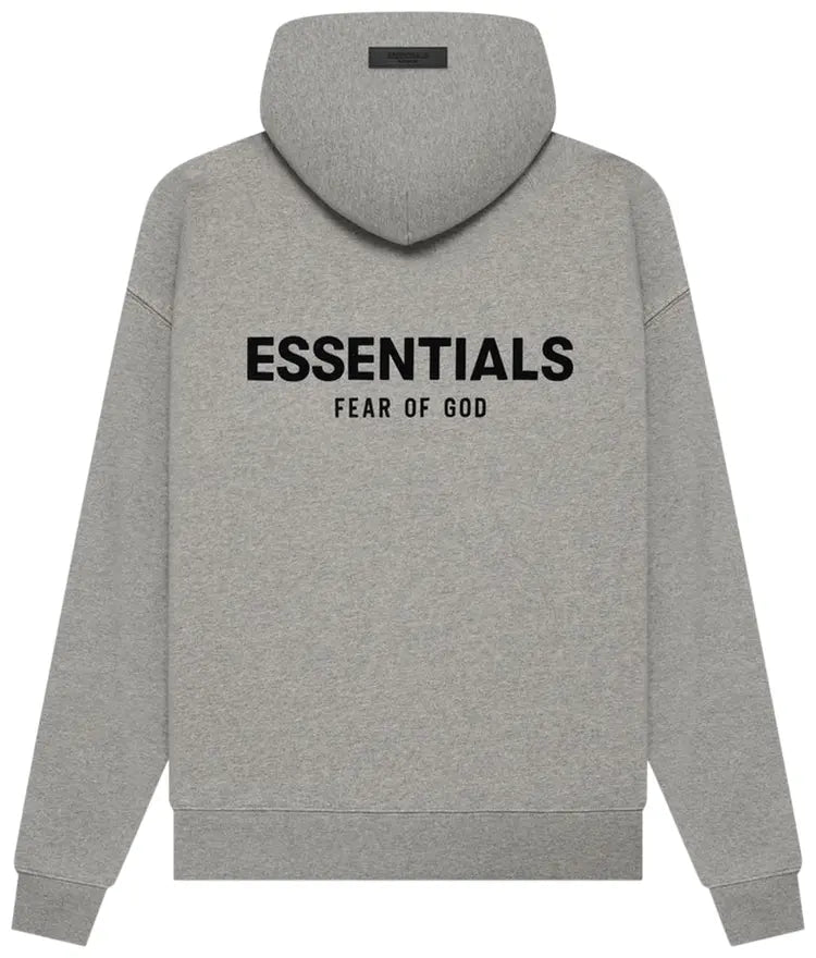 FEAR OF GOD FOG ESSENTIALS Pull Over Hoodie - Dark Oatmeal (SS22 / Core 2.0)