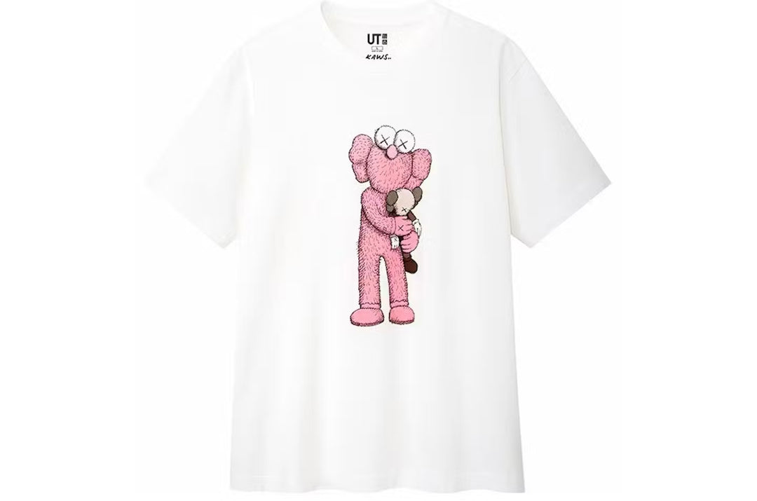 KAWS x Uniqlo Pink BFF Tee - White