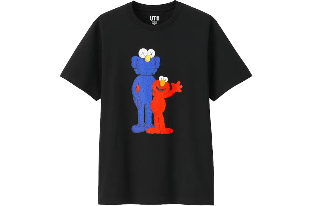 KAWS x Uniqlo x Sesame Street BFF Elmo Tee - Black